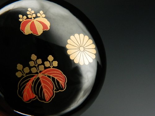 中棗 高台寺蒔絵 黒塗 色蒔絵 2