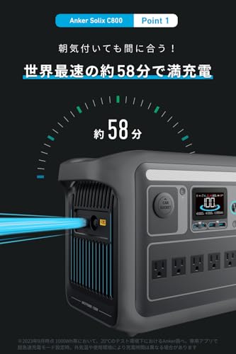 Anker Solix C800 Portable Power Station with PS100 Compact Portable Solar Panel 3