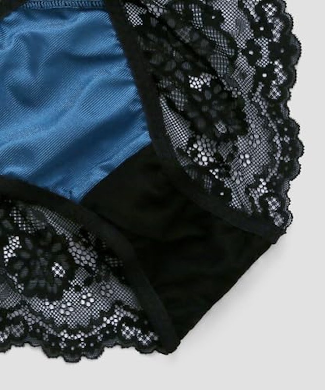 セクシードレープサテン ブラジャー&ショーツセット 5