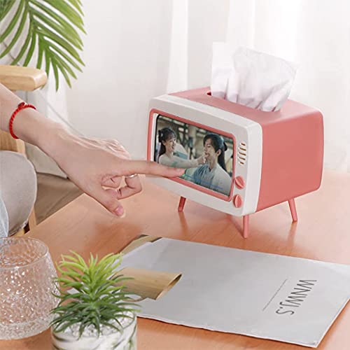 テレビ型ティッシュボックス スマホスタンド 5