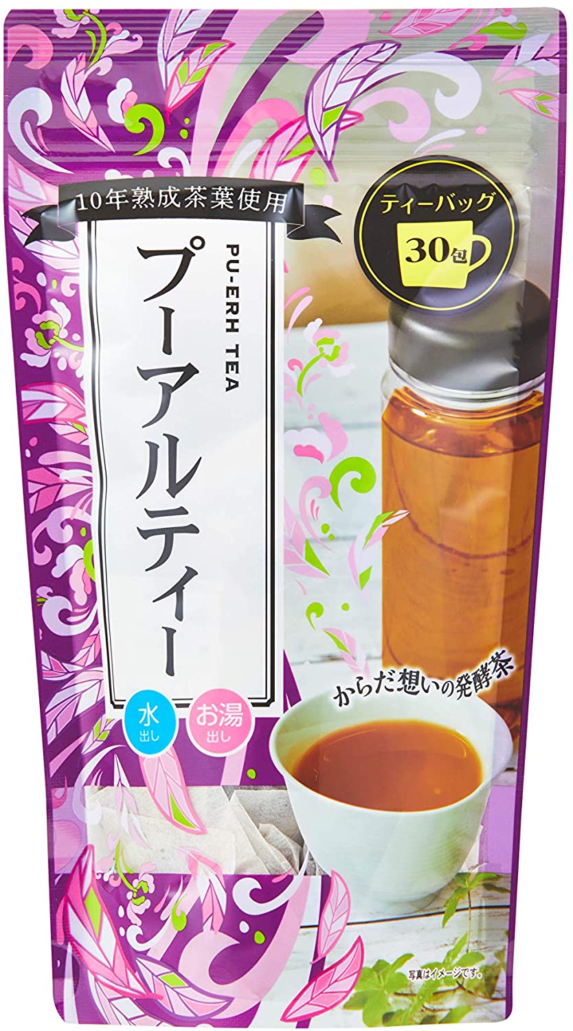 中国小沱茶　薔薇プーアル茶30包