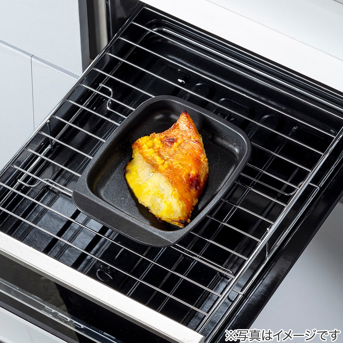 フッ素Wコートでこびりつきにくいオーブントースター角型プレート 3 5