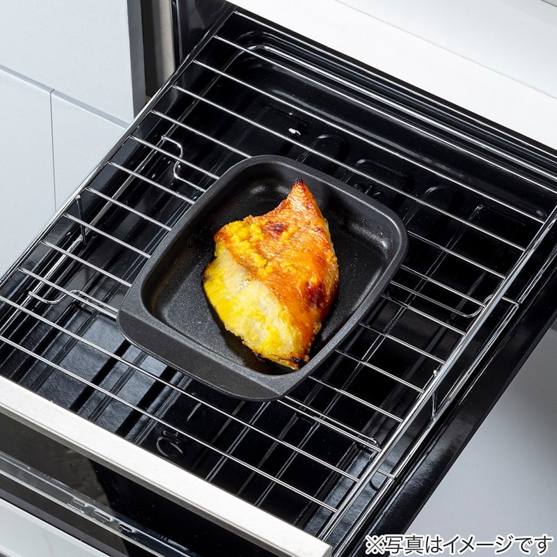フッ素Wコートでこびりつきにくいオーブントースター角型プレート 3 5