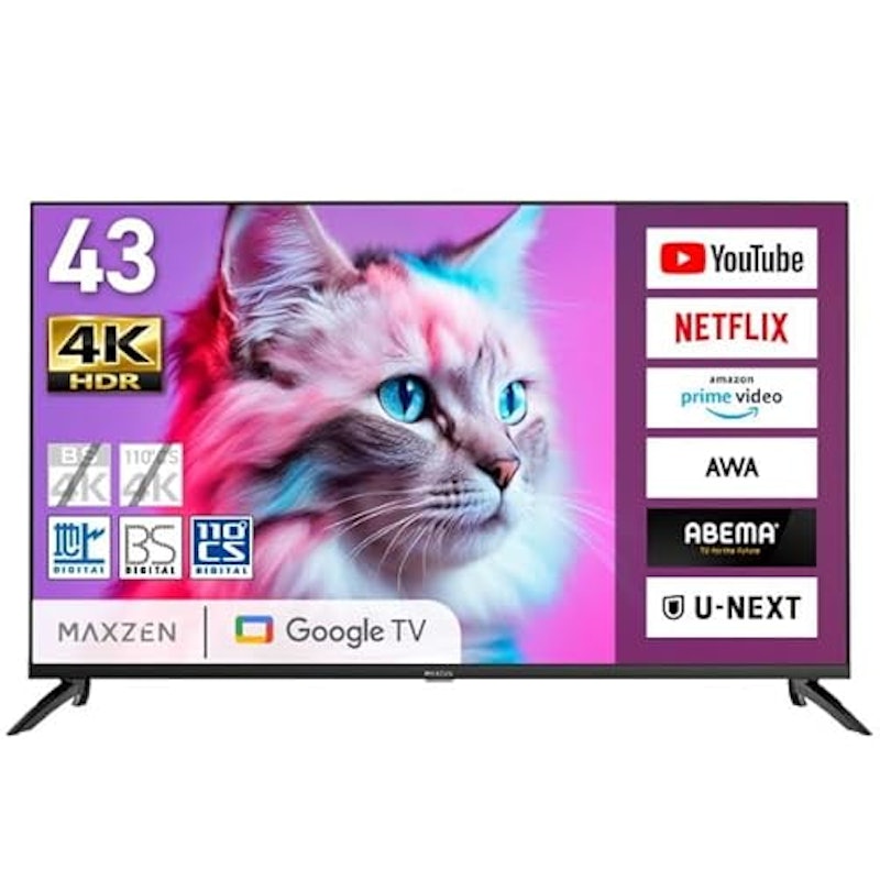 43V型 4K対応GoogleTV 1