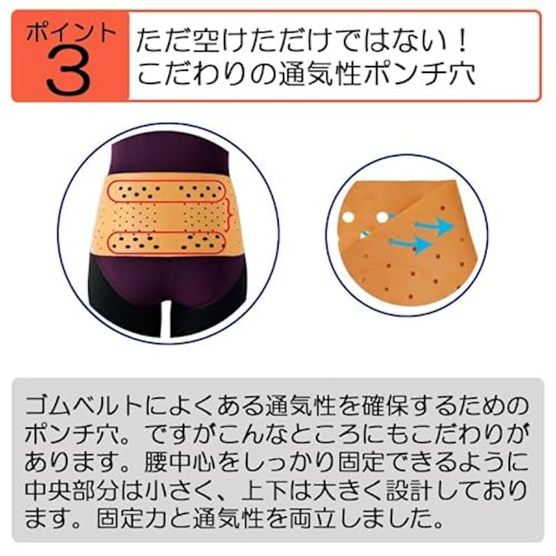 匠の心 天然ゴム 腰ベルト 3