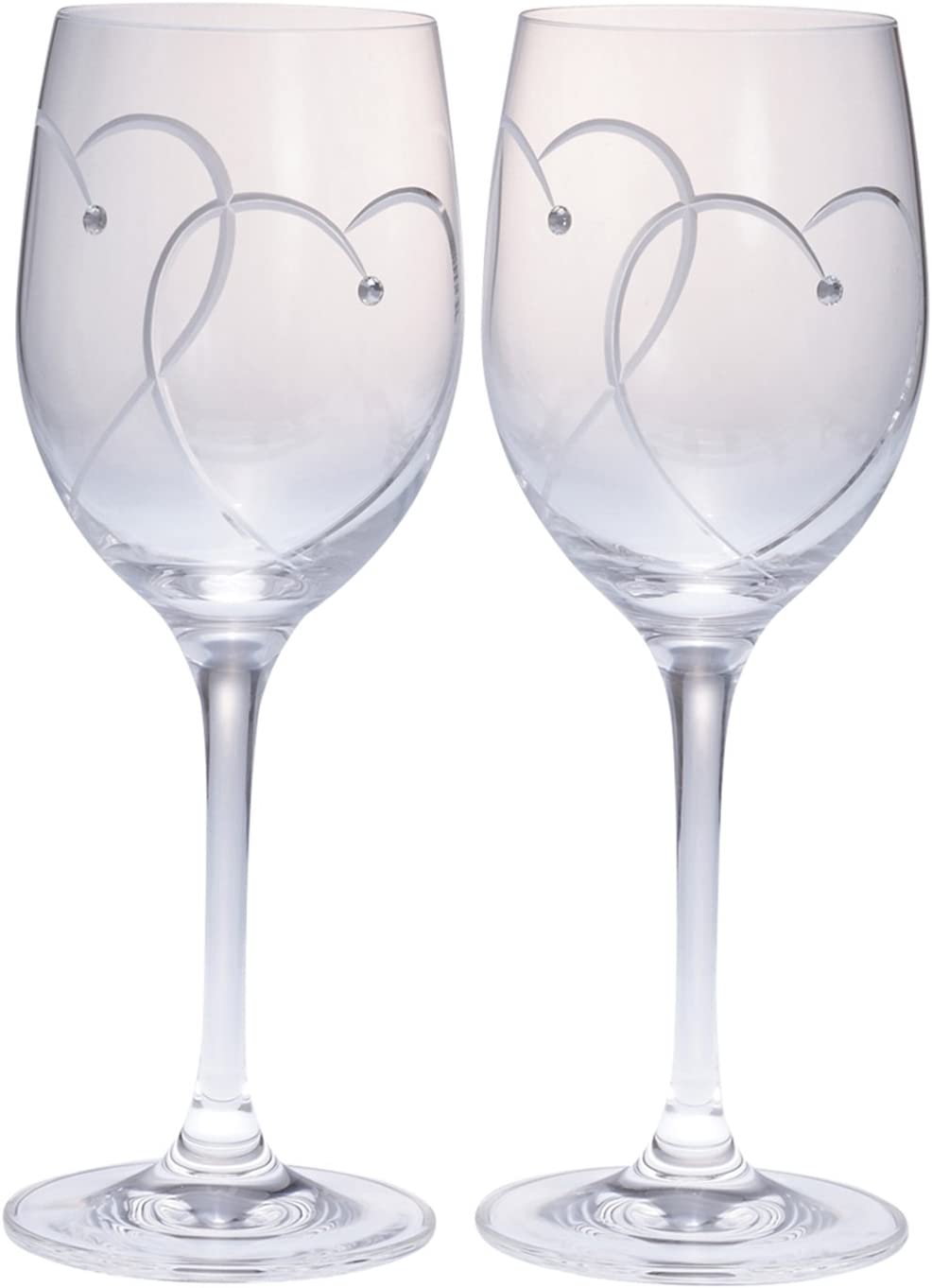 カガミクリスタル ボナール ワイングラス ２個set 上品 重厚 クリアカットグラス / KWP249-2532-