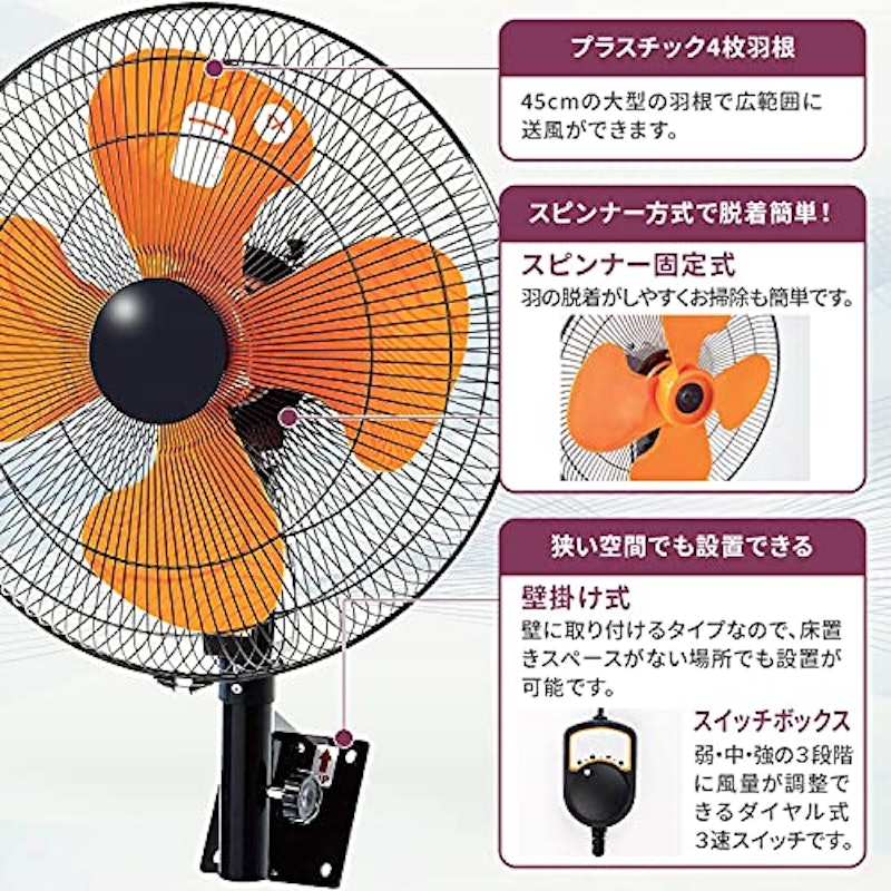 壁掛け扇 5
