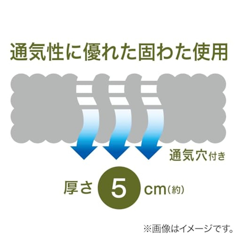 通気の良い3つ折りマットレス 15