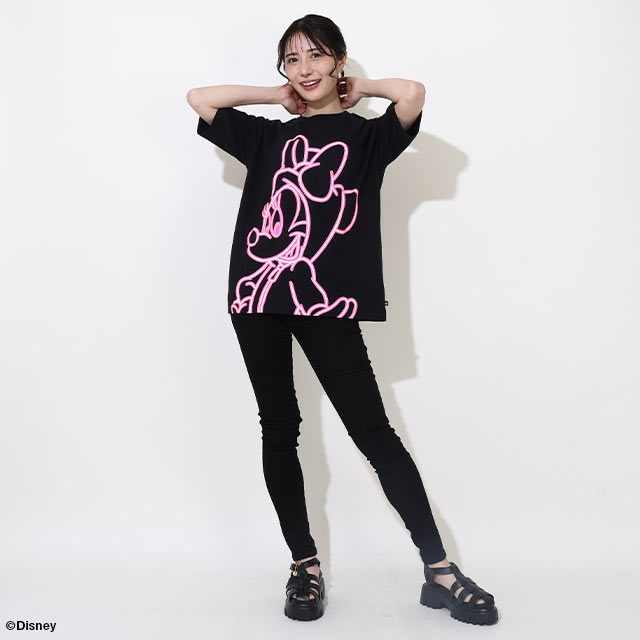 BABYDOLL 親子お揃い ディズニー ネオンキャラクターTシャツ 3