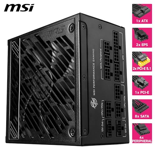 MPG A1000GS PCIE5 1000W電源 80PLUS GOLD 5