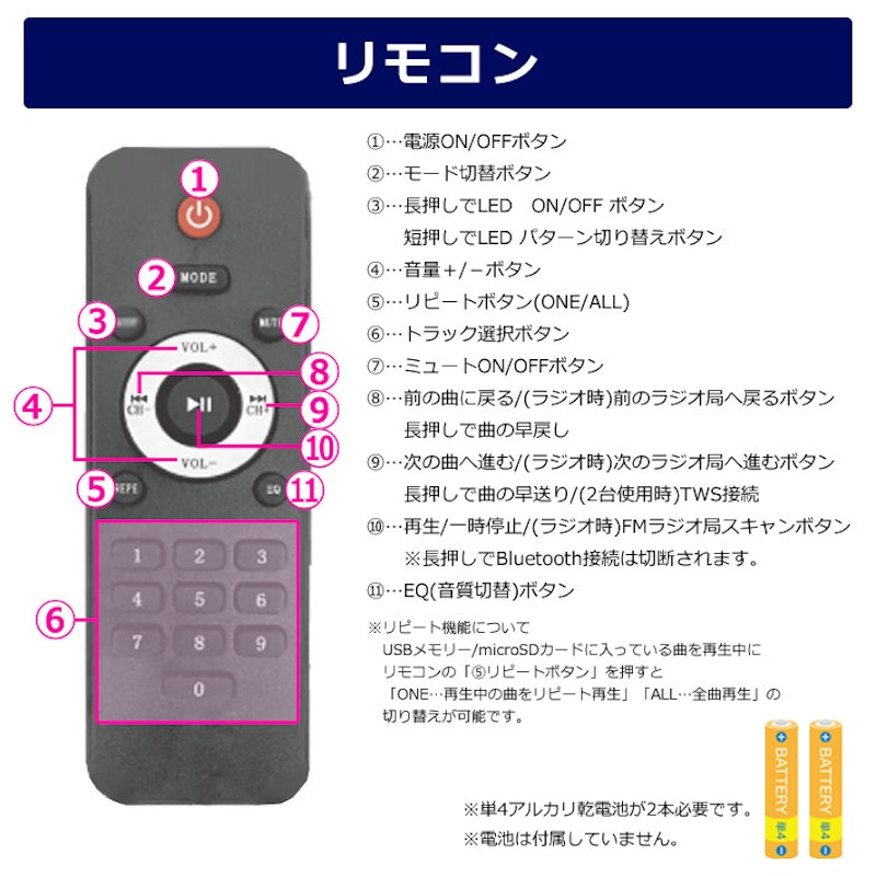LEDパーティースピーカー 11