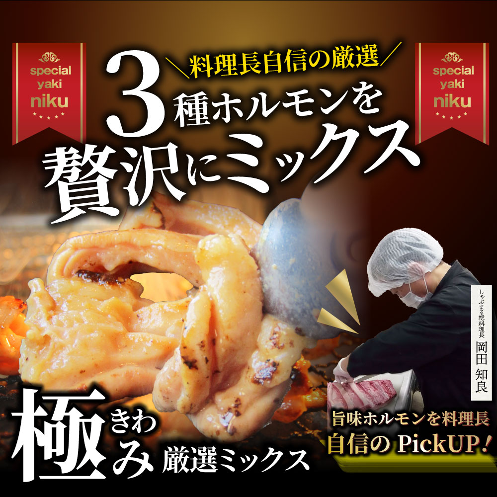  三種 ホルモン ミックス 焼肉 2