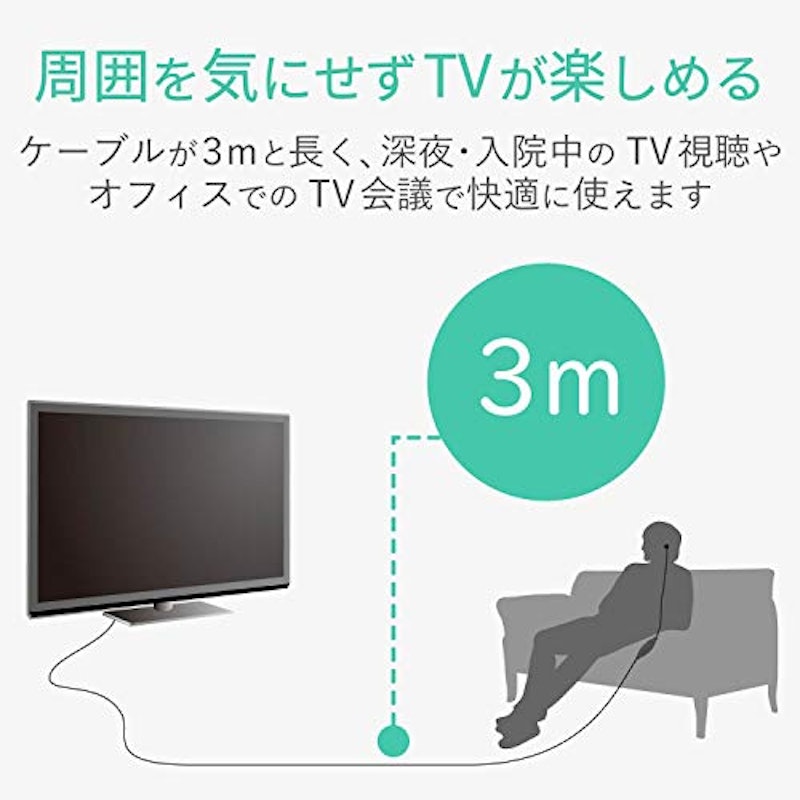 テレビ用耳栓タイプヘッドホン 2