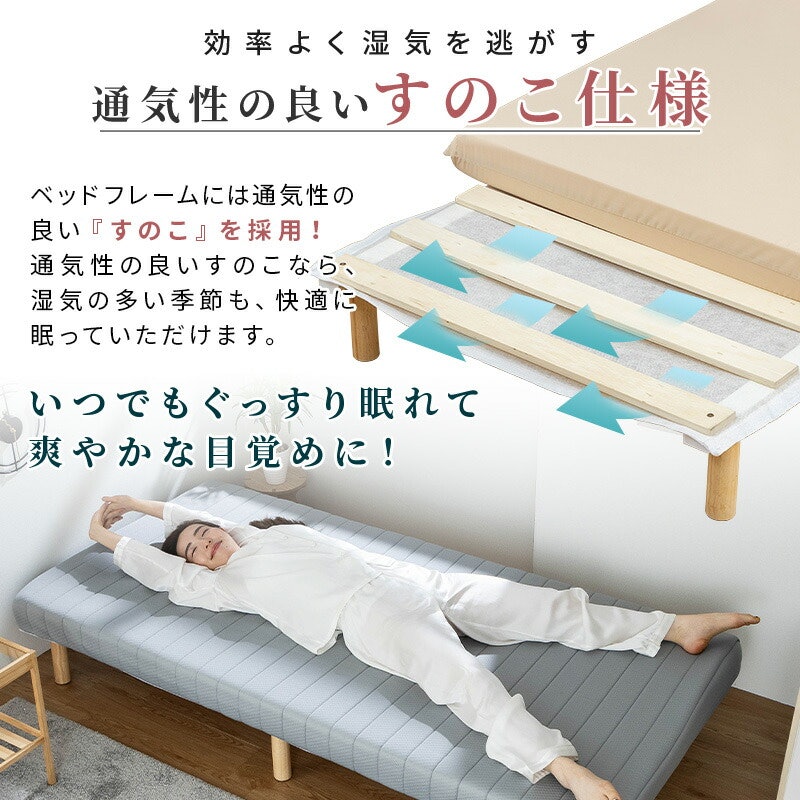 脚付き高反発ウレタンマットレス 3