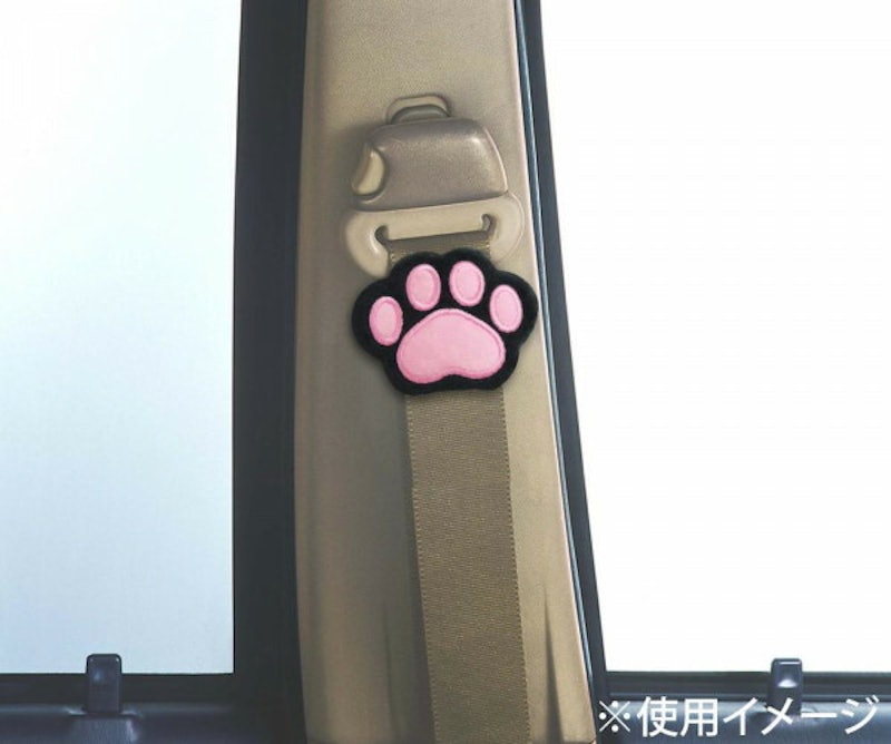 ふわふわ肉球シートベルトストッパー 2
