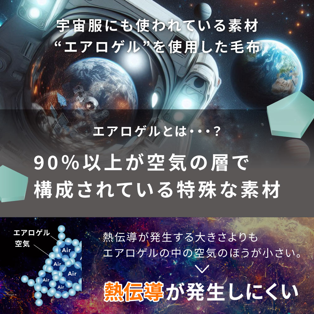 エアロゲル 毛布  3