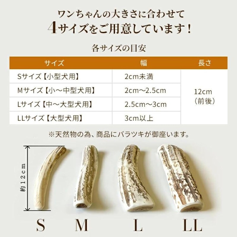 デンタルケア 鹿の角半割り 5