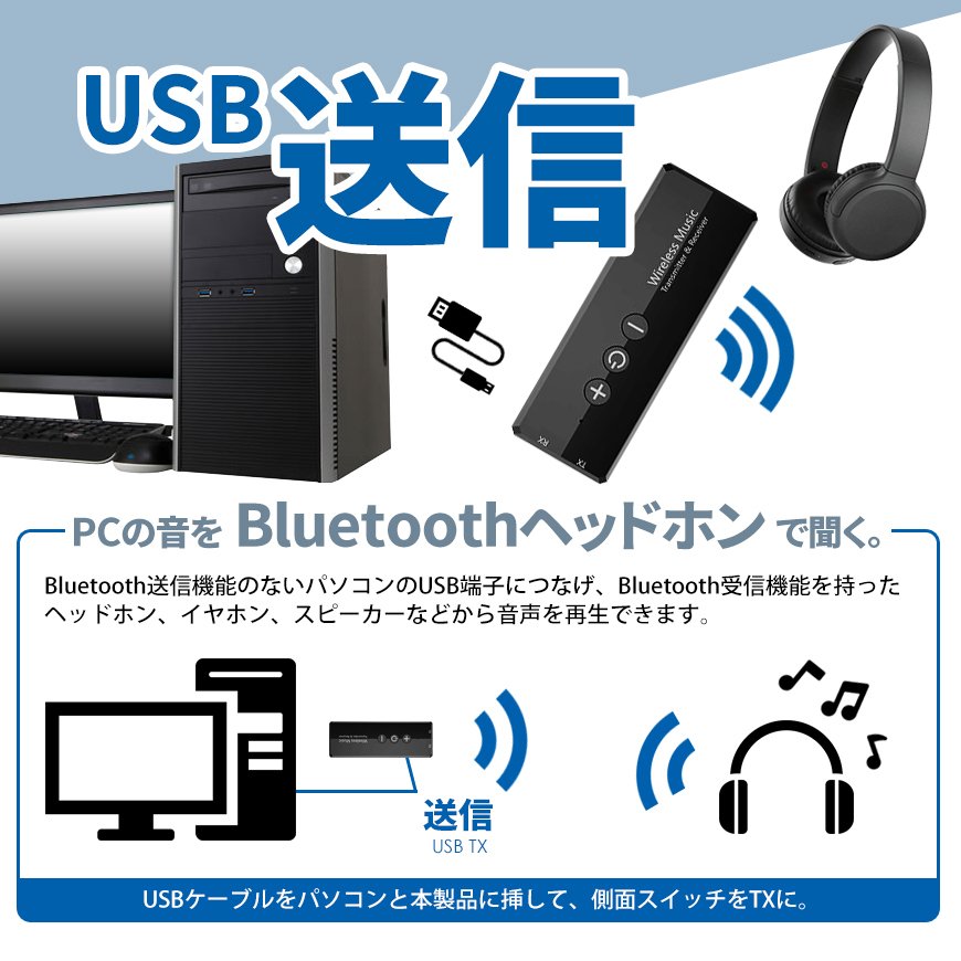 ワイヤレス オーディオ トランシーバー 5