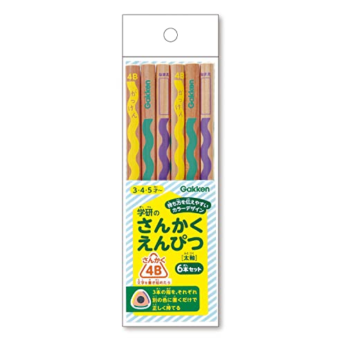 三角鉛筆太軸6本入（4B） 6