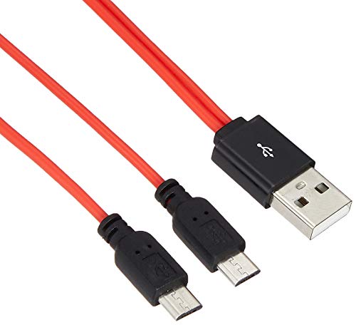 USBケーブル Y字 二股 W電源ケーブル 電源ケーブル ケーブル USB 3.0 micro B 標準 A USB3.0端子 マイクロUSB マイクロUSB3.0 0....