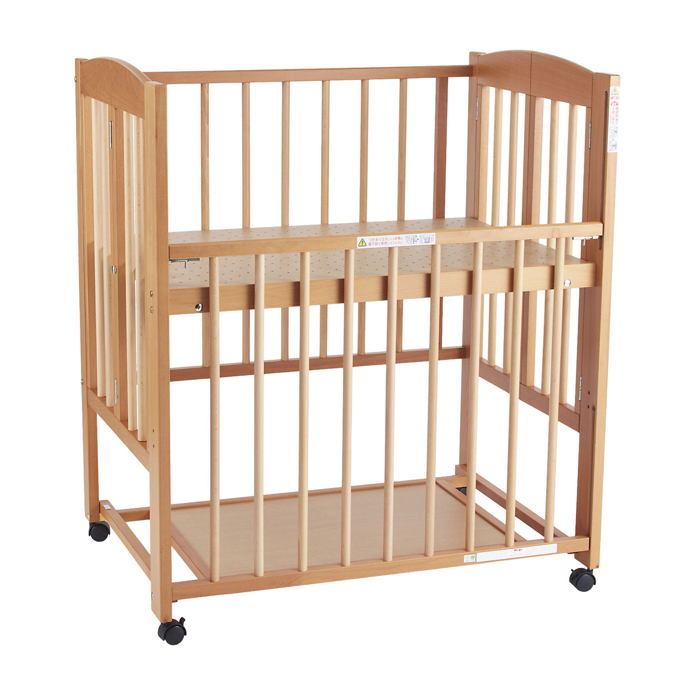 KATOJI ハイポジションベビーベッド アーチ ナチュラル ハイポジションベビーベッドⅡ アーチ （ナチュラル）」について