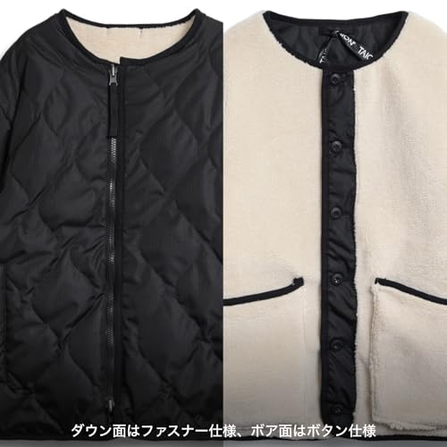 ミリタリー リバーシブル クルーネック ダウンジャケット 4