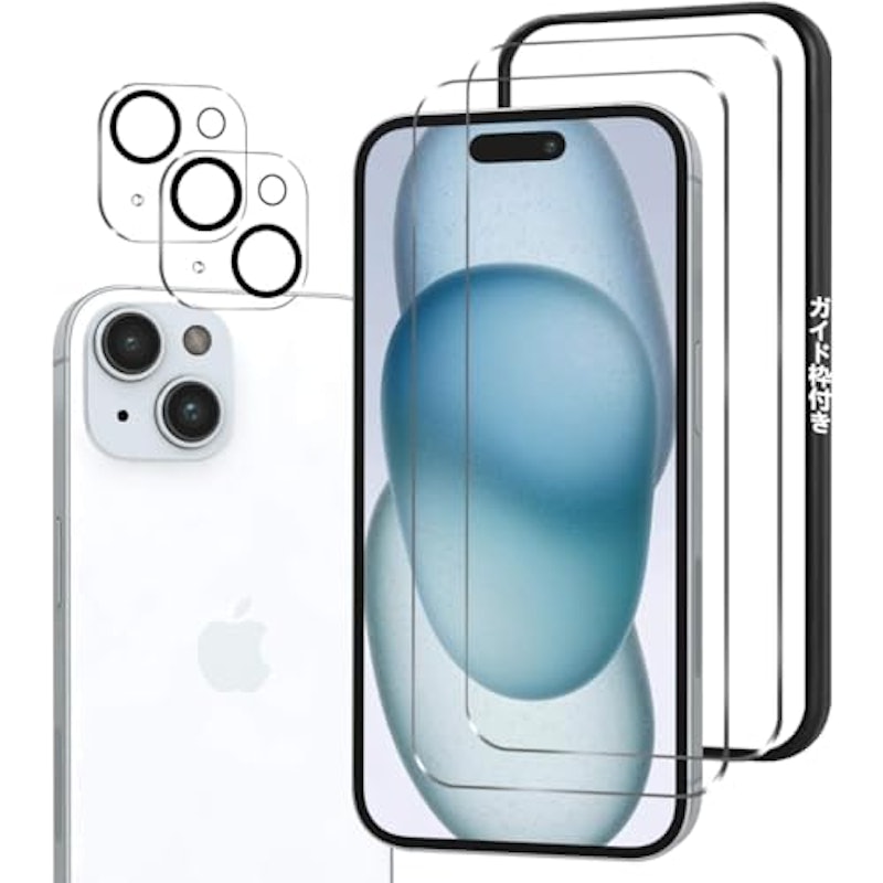 iPhone15ガラスフィルム+カメラフィルム 1