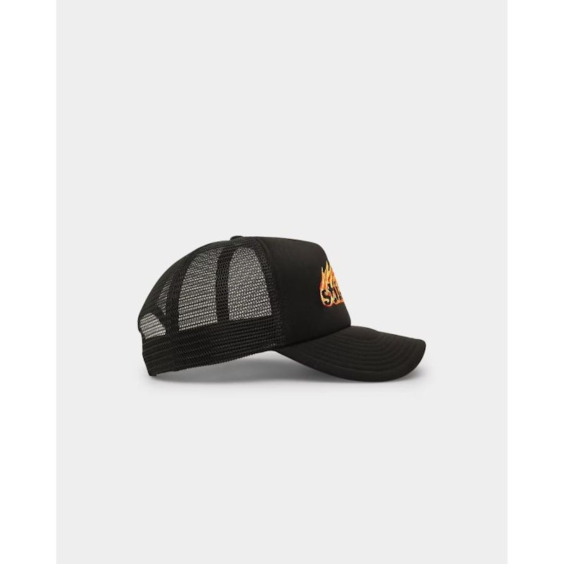 Flames Trucker Snapback Cap 4