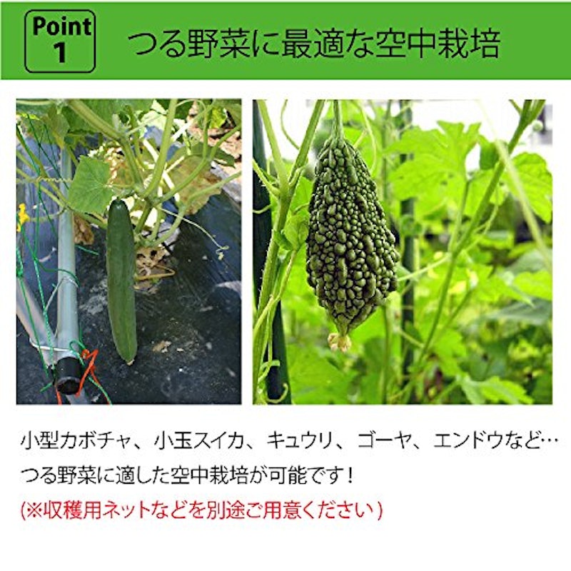 空中栽培 つる棚セット 4