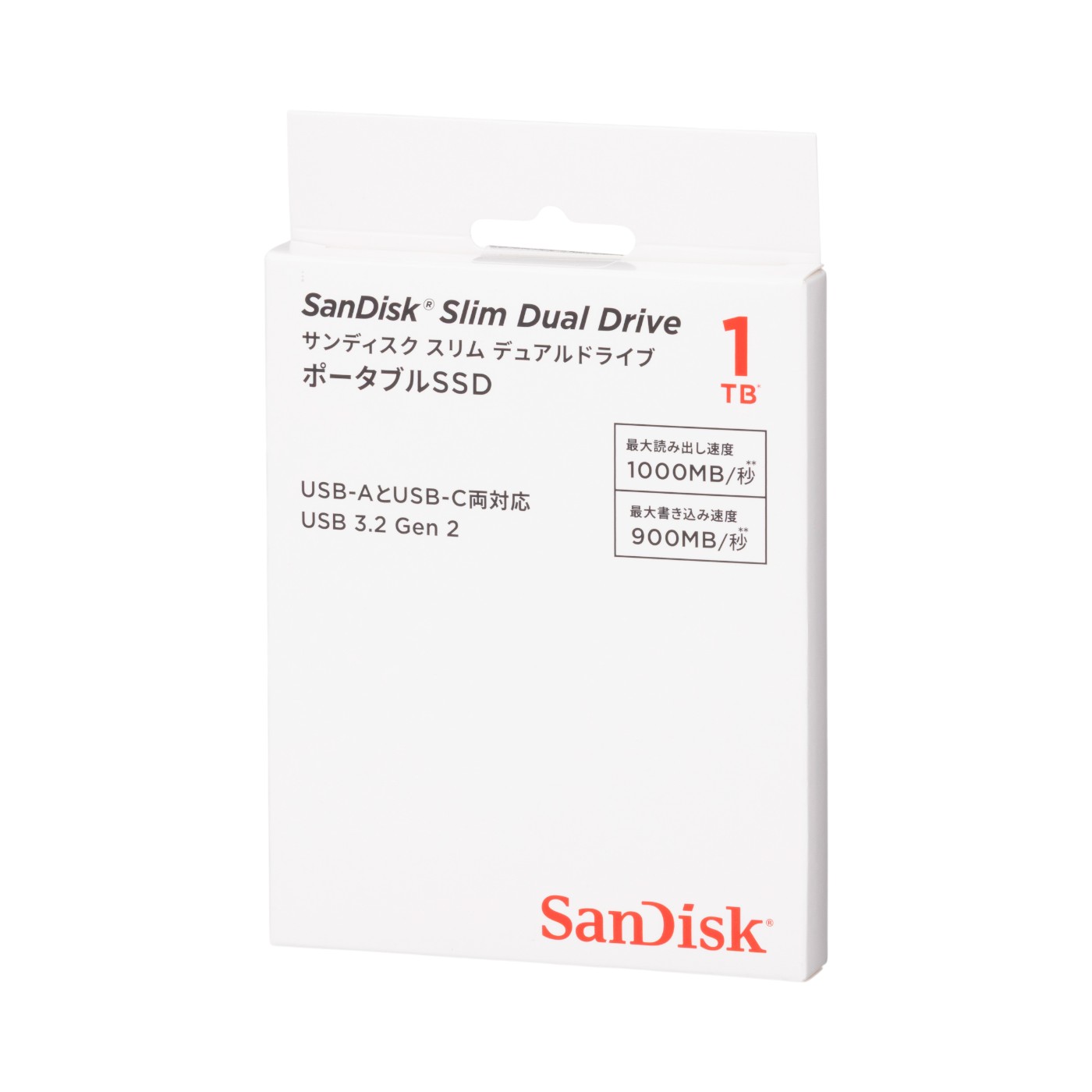 Western Digital SanDisk スリムデュアルドライブ SDDDE1-1T00-J46を