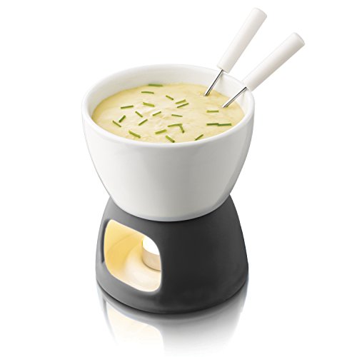 中古】新光金属 フォンデュ鍋 茶 16cm チョコ&チーズフォンデュ
