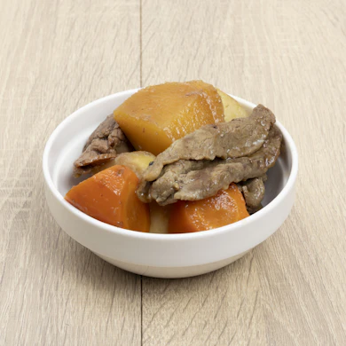 野菜は煮崩れせず柔らかいが、味の染み込みは弱め