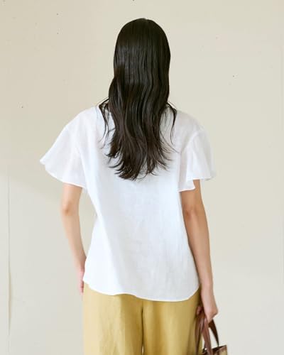  21番フレンチリネン ラッフル袖 ブラウス 2