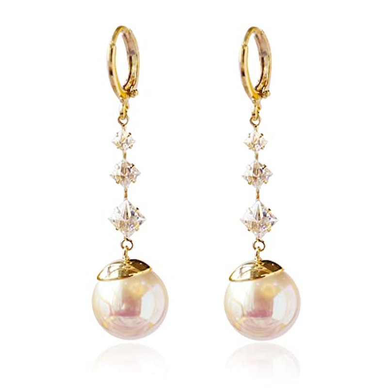 ロングパールピアス 1