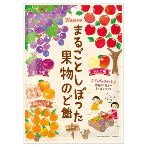 まるごとしぼった果物のど飴 2