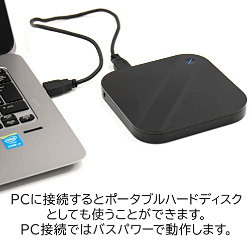 ELECOM ELP-SHU010UBK スマホで使える ハードディスク 1TB ELECOM ELP-SHU010UBK スマホで使える ハードディスク 1TB