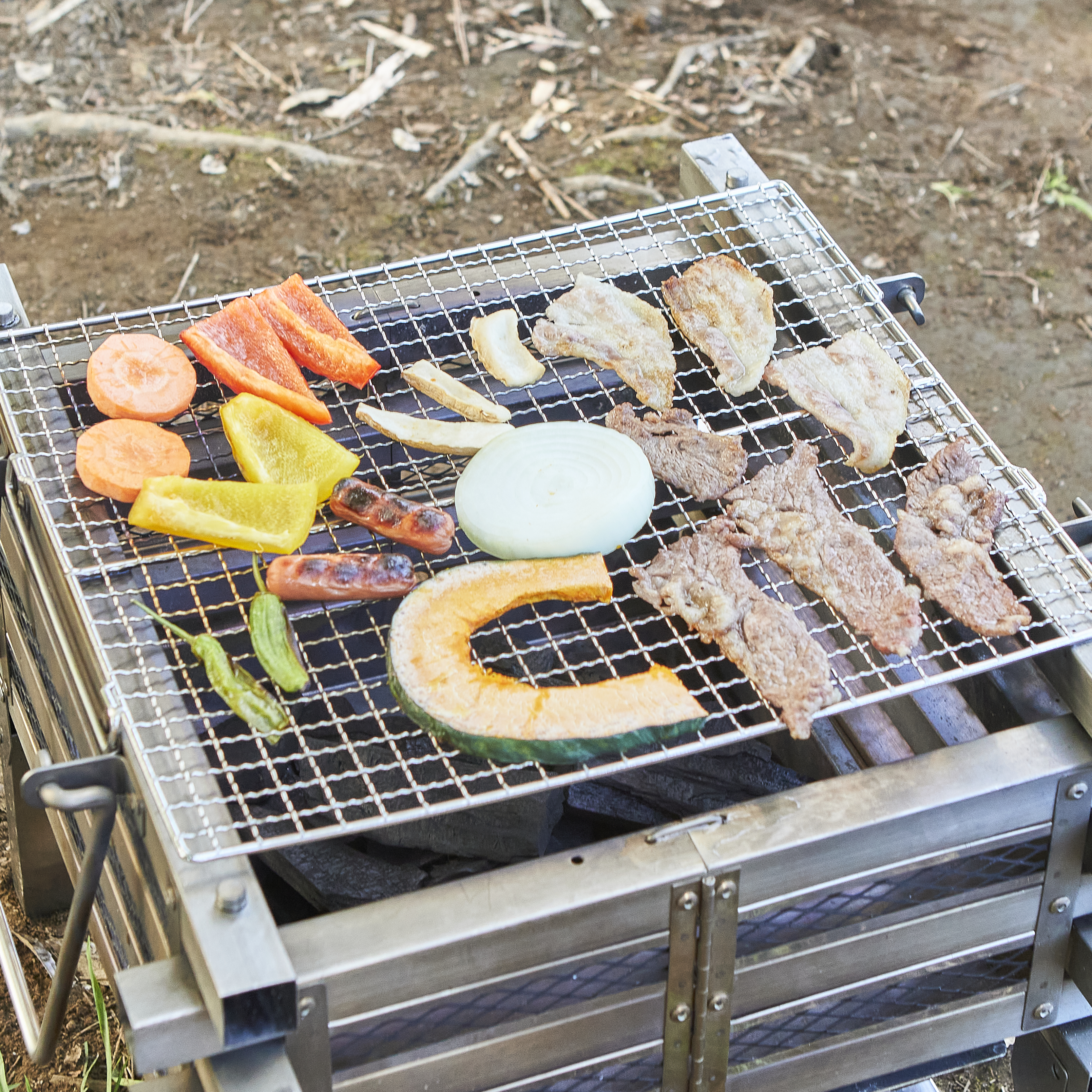 Coleman ステンレス ファイアー プレイス Ⅲ コンロ BBQ コールマン