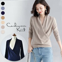 パールズ カシュクールニットトップス 1