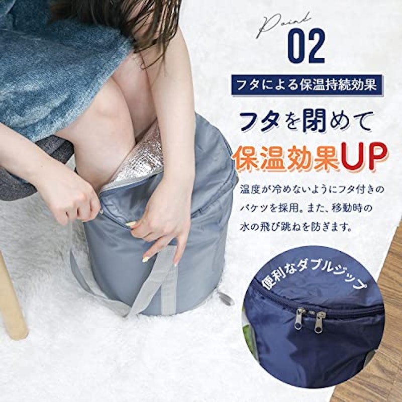 折りたたみ携帯バケツ 3