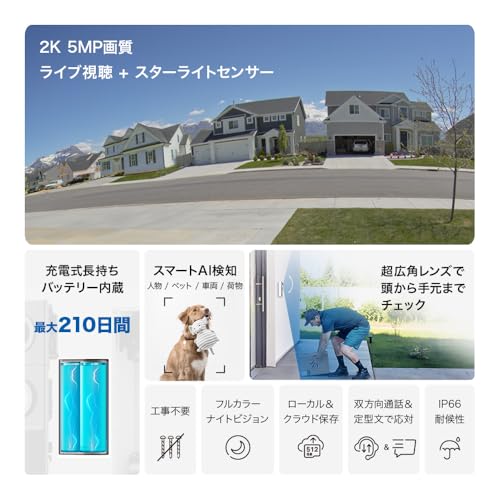 カメラ付きスマートドアホンキット 2