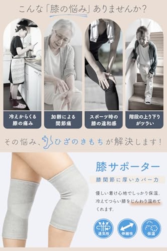優しさ保護 膝サポーター 2