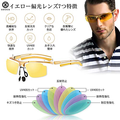 イエローレンズサングラス 7