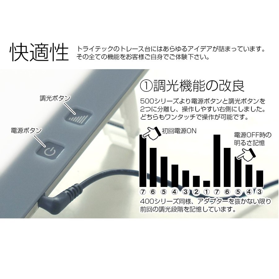 薄型LEDトレース台 トレビュアー 4
