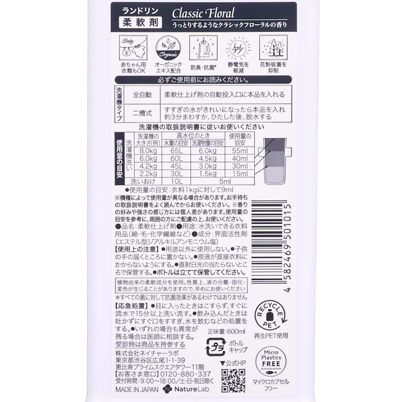 柔軟剤 クラシックフローラル 4