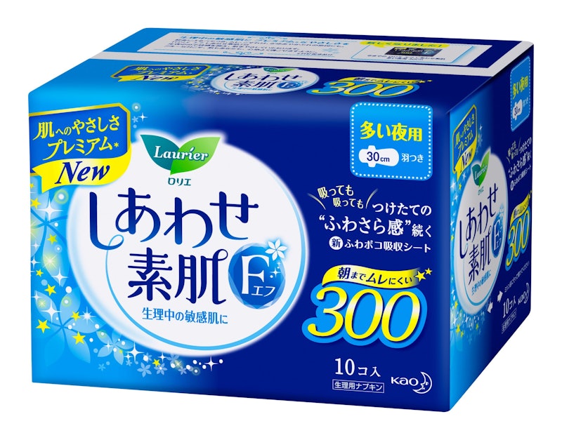 ロリエ しあわせ素肌 多い夜用30cm 羽つき 1