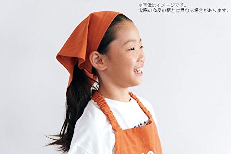 バンダナ・巾着付きキッズエプロンセット 3