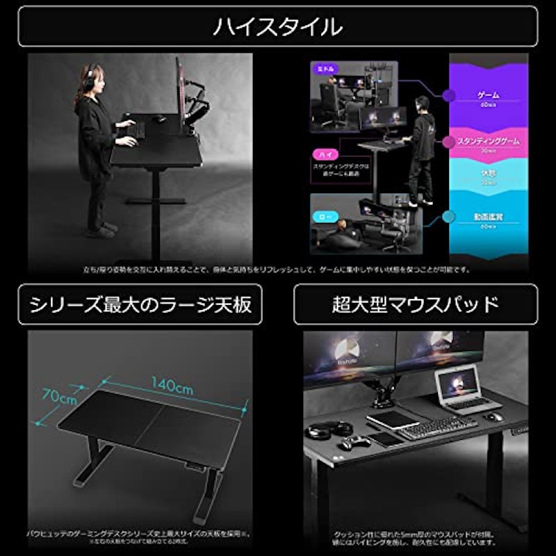 電動スーパーゲーミングデスク 8