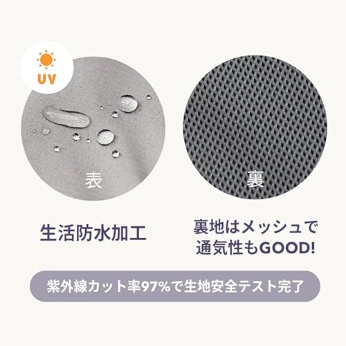 2WAY ウィンドブレーカー&レインカバー 抱っこ紐ケープ 4