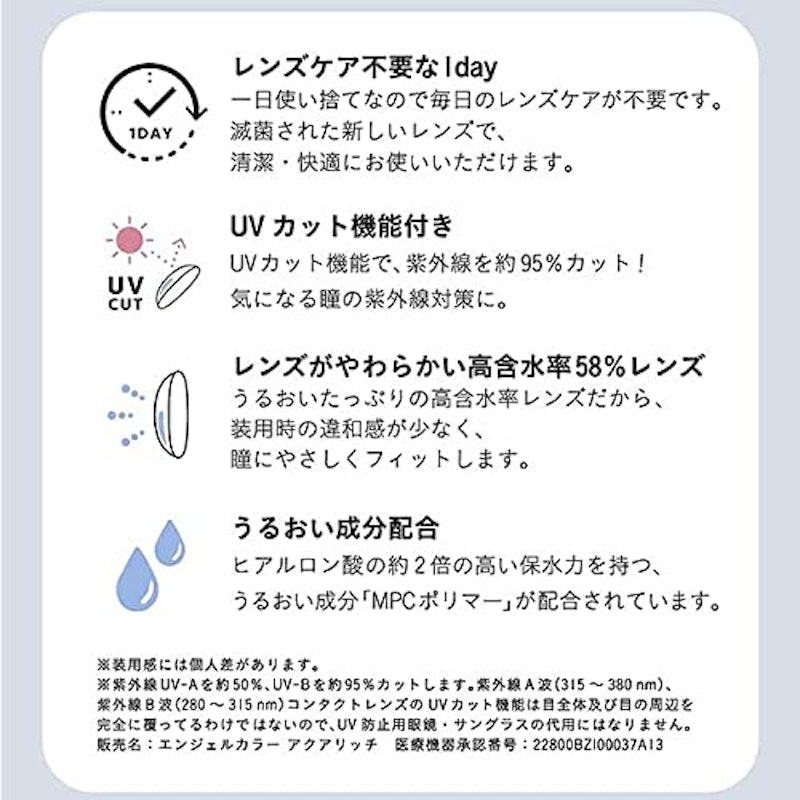 ワンデーカラコン Swan Blue 5