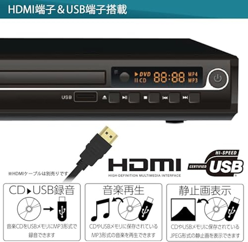 DVD/CDディスクプレーヤー 3